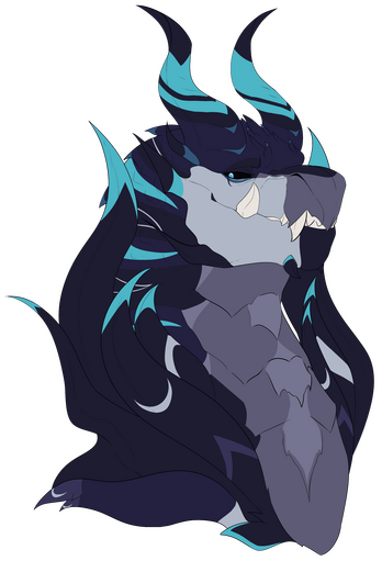 Flat color Headshot; Teredo owned by CyanideCafe