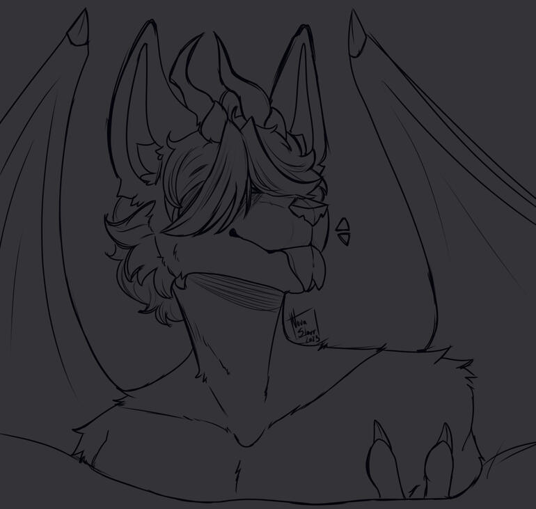 Headshot Sketch; Mercy owned by Tenebris Rising