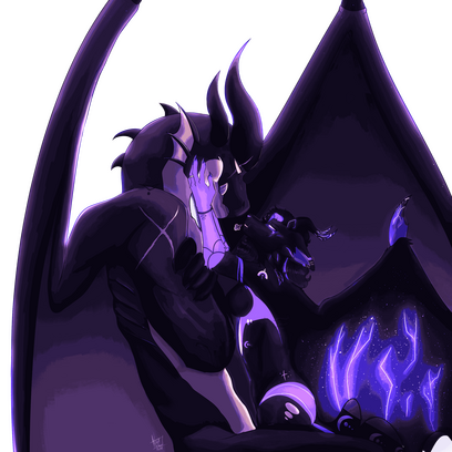 Half Body Full shaded; Midnight and Dukrira owned by Midnight and Dukrira Iliakhun